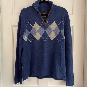 Men’s Merino Wool & Silk blend Victorinox Swiss Army Knife‎ Large Argyle Sweater